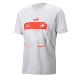 Herren Fußballbekleidung Schweiz Auswärtstrikot WM 2022 Kurzarm